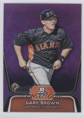 2012 Bowman Platinum - Prospects - Retail Purple Refractor #BPP6 - Gary Brown