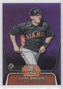 2012 Bowman Platinum - Prospects - Retail Purple Refractor #BPP6 - Gary Brown