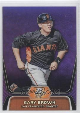 2012 Bowman Platinum - Prospects - Retail Purple Refractor #BPP6 - Gary Brown