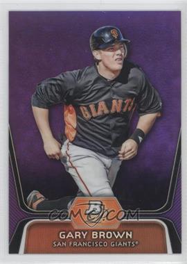 2012 Bowman Platinum - Prospects - Retail Purple Refractor #BPP6 - Gary Brown