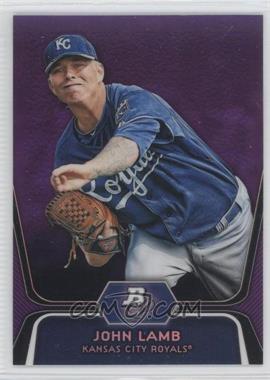 2012 Bowman Platinum - Prospects - Retail Purple Refractor #BPP63 - John Lamb