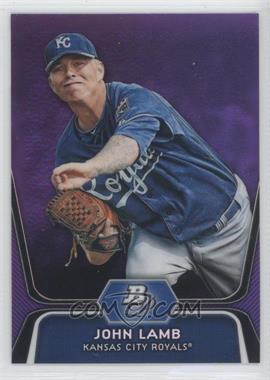 2012 Bowman Platinum - Prospects - Retail Purple Refractor #BPP63 - John Lamb