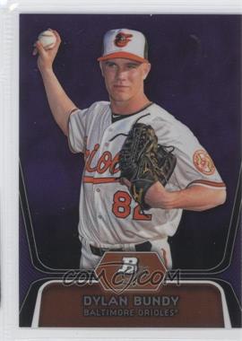 2012 Bowman Platinum - Prospects - Retail Purple Refractor #BPP64 - Dylan Bundy