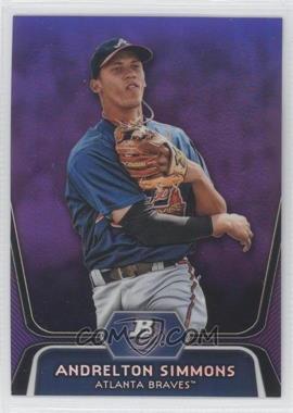 2012 Bowman Platinum - Prospects - Retail Purple Refractor #BPP76 - Andrelton Simmons