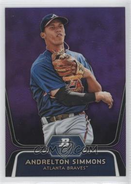 2012 Bowman Platinum - Prospects - Retail Purple Refractor #BPP76 - Andrelton Simmons