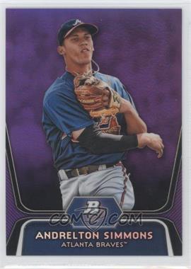 2012 Bowman Platinum - Prospects - Retail Purple Refractor #BPP76 - Andrelton Simmons