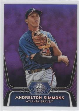 2012 Bowman Platinum - Prospects - Retail Purple Refractor #BPP76 - Andrelton Simmons