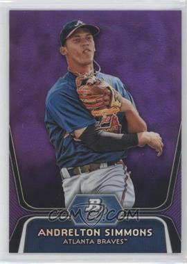 2012 Bowman Platinum - Prospects - Retail Purple Refractor #BPP76 - Andrelton Simmons