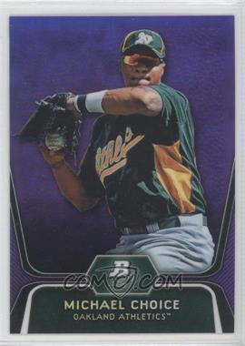 2012 Bowman Platinum - Prospects - Retail Purple Refractor #BPP8 - Michael Choice