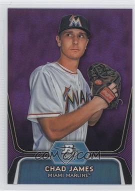 2012 Bowman Platinum - Prospects - Retail Purple Refractor #BPP88 - Chad James