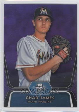 2012 Bowman Platinum - Prospects - Retail Purple Refractor #BPP88 - Chad James