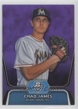 2012 Bowman Platinum - Prospects - Retail Purple Refractor #BPP88 - Chad James