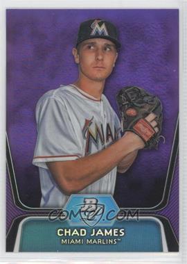 2012 Bowman Platinum - Prospects - Retail Purple Refractor #BPP88 - Chad James