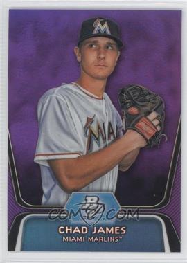 2012 Bowman Platinum - Prospects - Retail Purple Refractor #BPP88 - Chad James