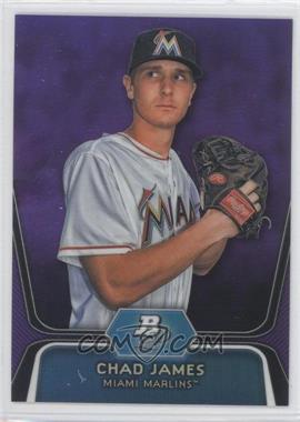 2012 Bowman Platinum - Prospects - Retail Purple Refractor #BPP88 - Chad James