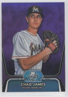 2012 Bowman Platinum - Prospects - Retail Purple Refractor #BPP88 - Chad James