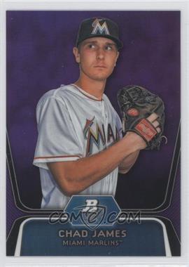 2012 Bowman Platinum - Prospects - Retail Purple Refractor #BPP88 - Chad James