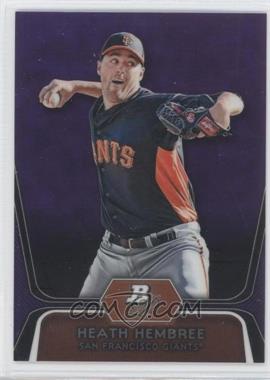 2012 Bowman Platinum - Prospects - Retail Purple Refractor #BPP91 - Heath Hembree