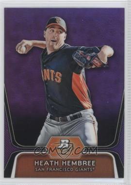 2012 Bowman Platinum - Prospects - Retail Purple Refractor #BPP91 - Heath Hembree