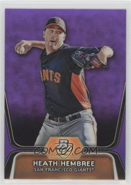 2012 Bowman Platinum - Prospects - Retail Purple Refractor #BPP91 - Heath Hembree