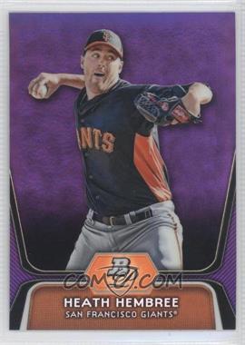 2012 Bowman Platinum - Prospects - Retail Purple Refractor #BPP91 - Heath Hembree