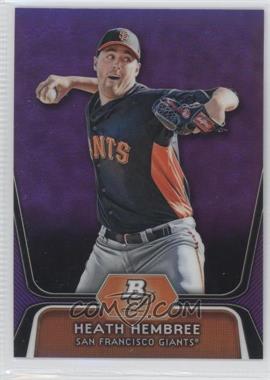 2012 Bowman Platinum - Prospects - Retail Purple Refractor #BPP91 - Heath Hembree