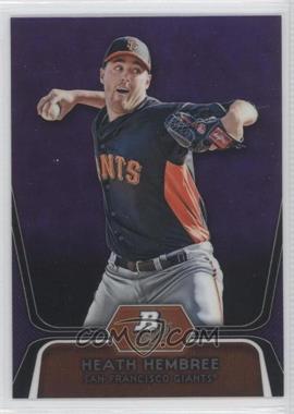 2012 Bowman Platinum - Prospects - Retail Purple Refractor #BPP91 - Heath Hembree