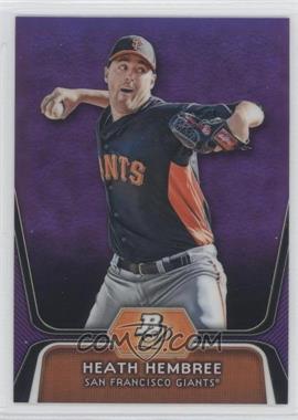 2012 Bowman Platinum - Prospects - Retail Purple Refractor #BPP91 - Heath Hembree