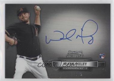 2012 Bowman Sterling - Autographed Rookie - Black Refractor #BSAR-WMI - Wade Miley /25