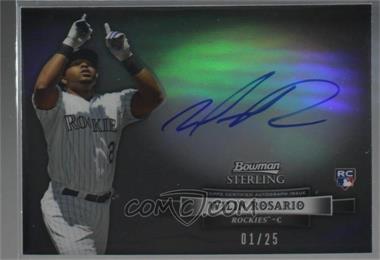 2012 Bowman Sterling - Autographed Rookie - Black Refractor #BSAR-WR - Wilin Rosario /25 [Noted]