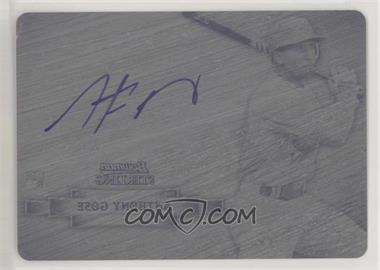 2012 Bowman Sterling - Autographed Rookie - Printing Plate Black #BSAR-AG - Anthony Gose /1