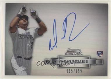 2012 Bowman Sterling - Autographed Rookie - Refractor #_WIRO - Wilin Rosario /199