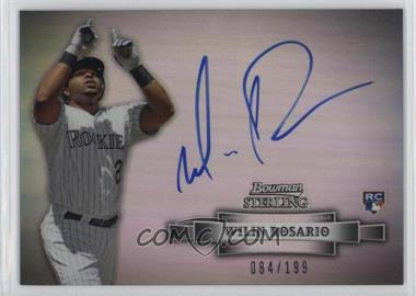 2012 Bowman Sterling - Autographed Rookie - Refractor #_WIRO - Wilin Rosario /199