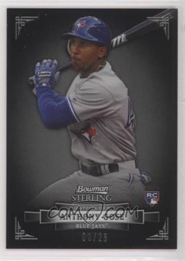 2012 Bowman Sterling - [Base] - Black Refractor #9 - Anthony Gose /25 [EX to NM]