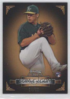 2012 Bowman Sterling - [Base] - Gold Refractor #22 - Tom Milone /50