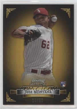 2012 Bowman Sterling - [Base] - Gold Refractor #34 - Jose Quintana /50