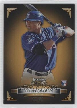 2012 Bowman Sterling - [Base] - Gold Refractor #7 - Leonys Martin /50