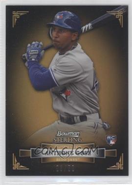 2012 Bowman Sterling - [Base] - Gold Refractor #9 - Anthony Gose /50