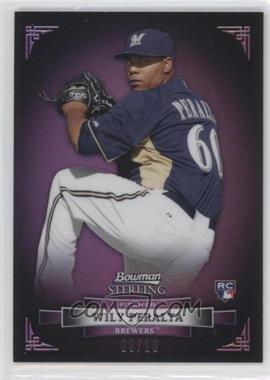 2012 Bowman Sterling - [Base] - Purple Refractor #26 - Wily Peralta /10