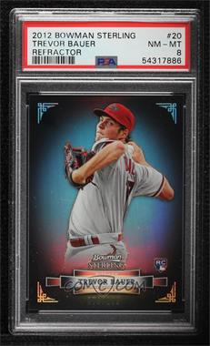 2012 Bowman Sterling - [Base] - Refractor #20 - Trevor Bauer /199 [PSA 8 NM‑MT]