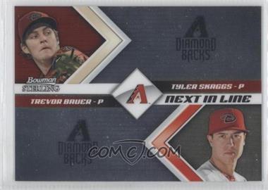 2012 Bowman Sterling - Next in Line #NIL1 - Trevor Bauer, Tyler Skaggs