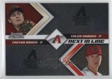 2012 Bowman Sterling - Next in Line #NIL1 - Trevor Bauer, Tyler Skaggs