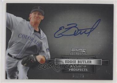 2012 Bowman Sterling - Prospect Autographs - Black Refractor #BSAP-EB - Eddie Butler /25