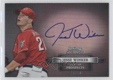 2012 Bowman Sterling - Prospect Autographs - Black Refractor #BSAP-JWI - Jesse Winker /25