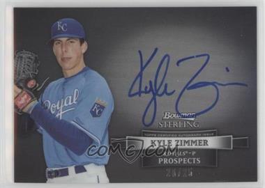 2012 Bowman Sterling - Prospect Autographs - Black Refractor #BSAP-KZ - Kyle Zimmer /25