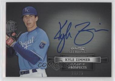 2012 Bowman Sterling - Prospect Autographs - Black Refractor #BSAP-KZ - Kyle Zimmer /25