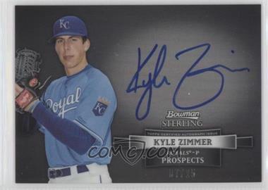 2012 Bowman Sterling - Prospect Autographs - Black Refractor #BSAP-KZ - Kyle Zimmer /25