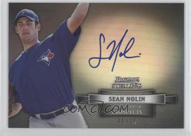 2012 Bowman Sterling - Prospect Autographs - Black Refractor #BSAP-SN - Sean Nolin /25