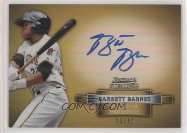 2012 Bowman Sterling - Prospect Autographs - Gold Refractor #BSAP-BB - Barrett Barnes /50