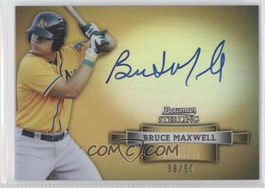 2012 Bowman Sterling - Prospect Autographs - Gold Refractor #BSAP-BM - Bruce Maxwell /50